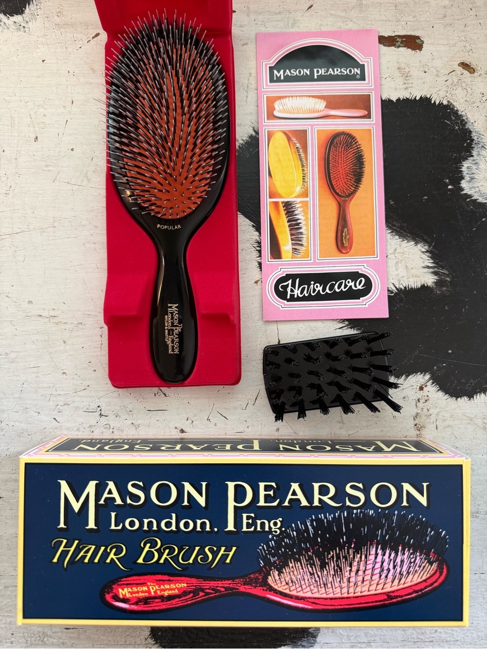 Mason Pearson Hair Brush - BN1 dark ruby Popular bristle & nylon